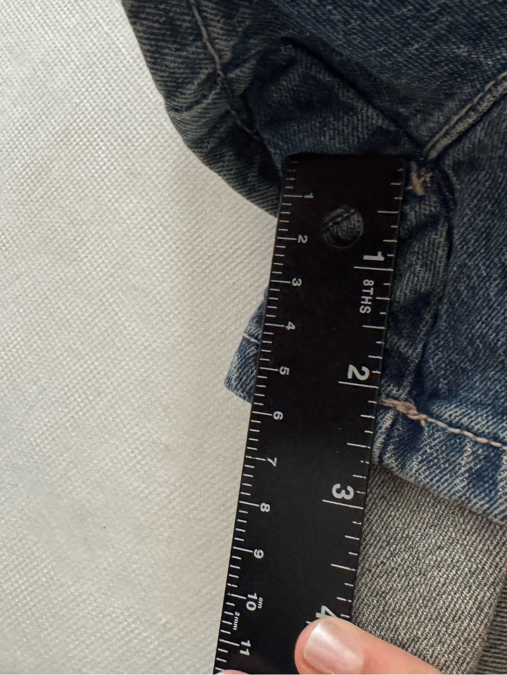 No Boundaries Denim Wrap Skort Retro Tie Waist Skirt-Shorts Small 4-6 Y2K - Picture 11 of 13